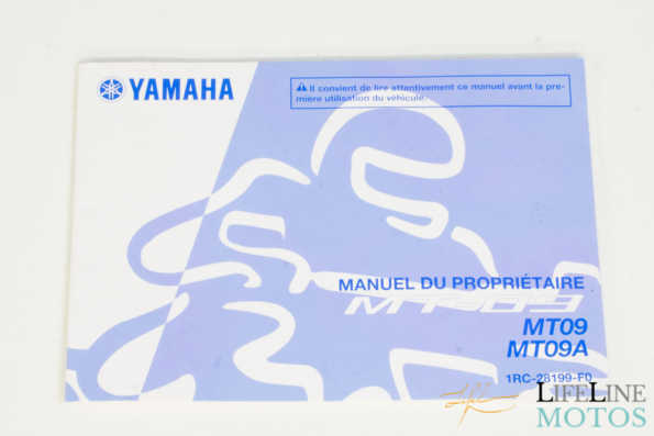 Manuel du constructeur Yamaha mt-09