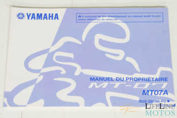 Manuel constructeur Yamaha mt07 1WS 28199-F0-1